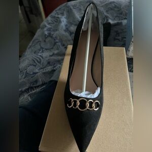 Dellyerishop black heels size 8